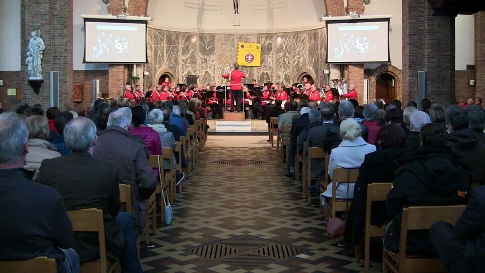 Music performance by the Scout Harmony